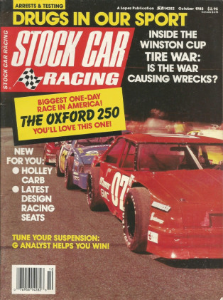 STOCK CAR RACING 1988 OCT - ALLISON, GURNEY, Holley Carb, Sipes, Belmont, Chad